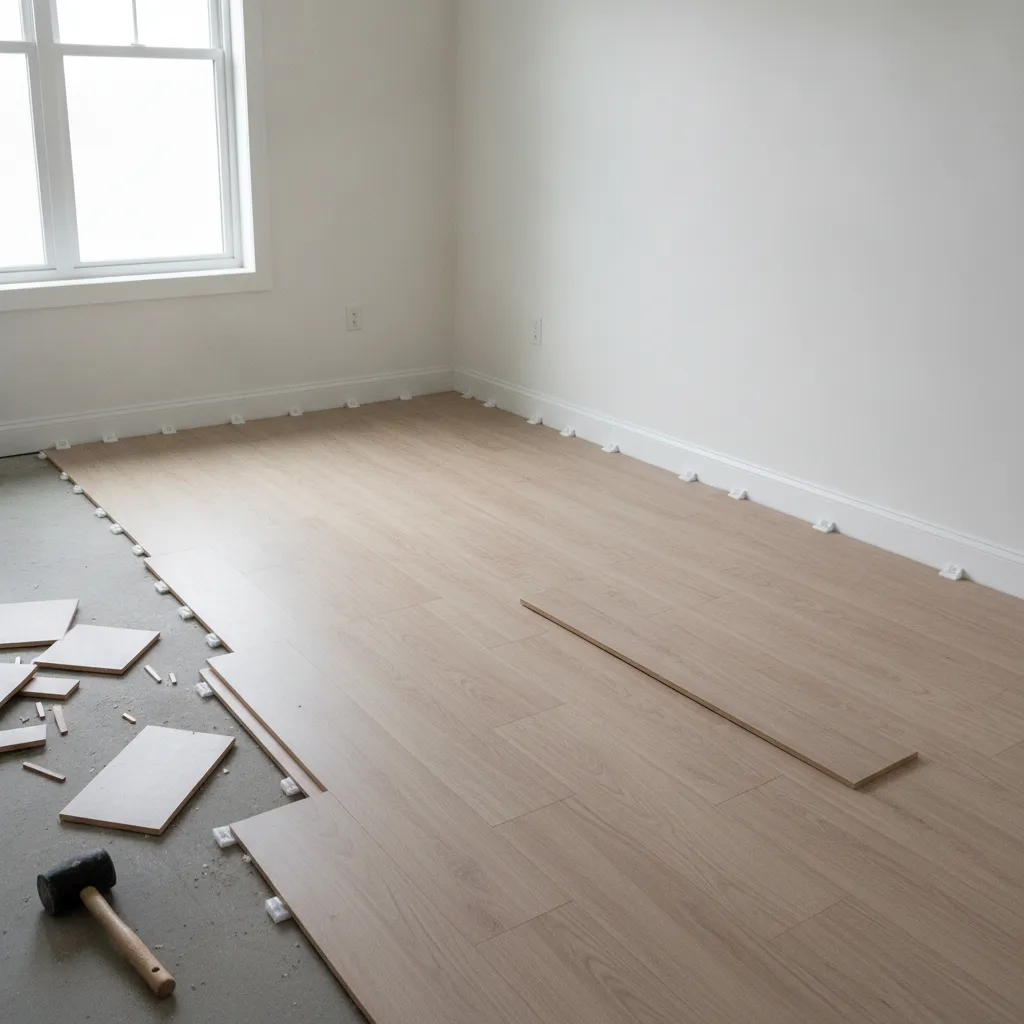 Poser du parquet stratifié : sens de pose, coupes et jeu